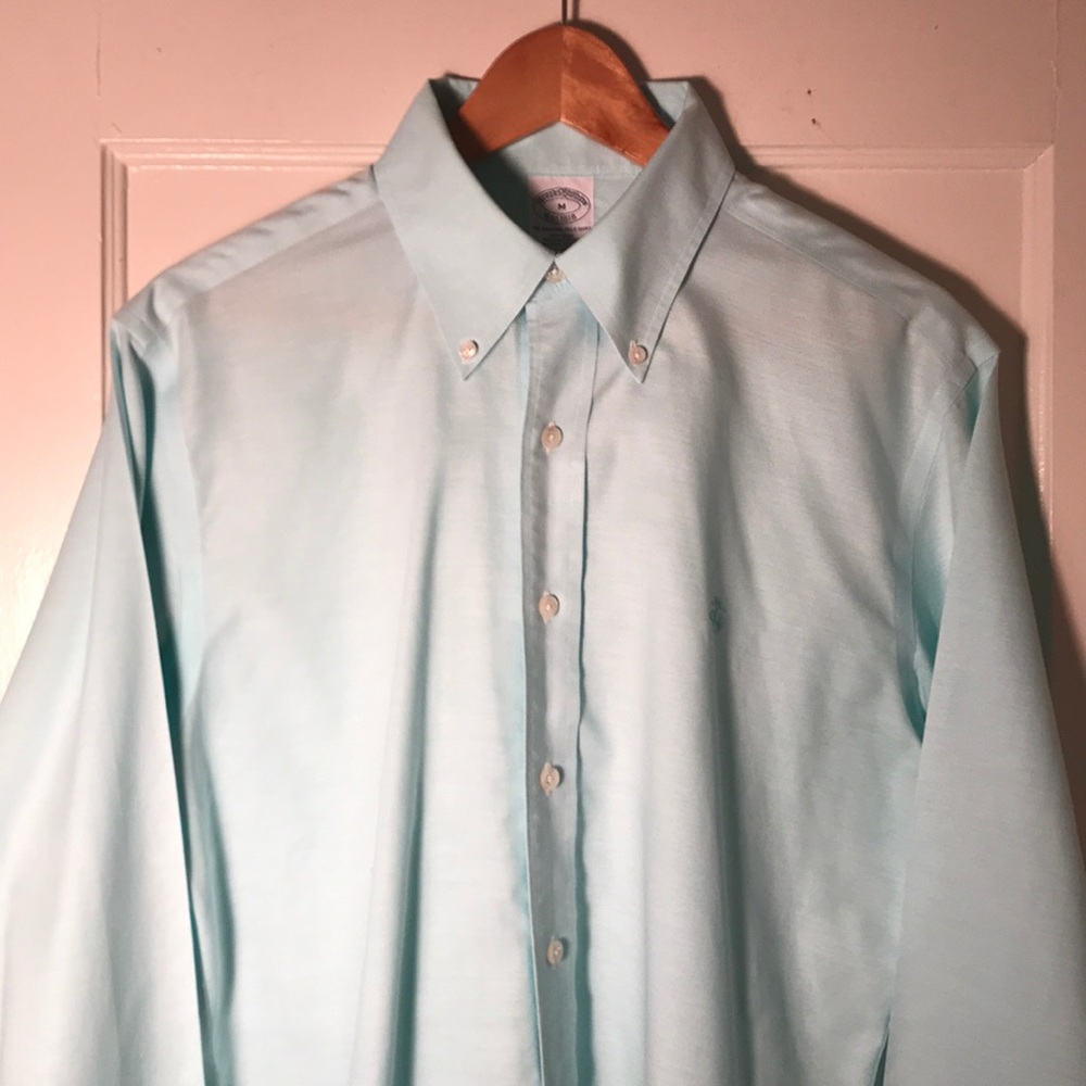 Non-Iron Regent Fit Oxford Sport Shirt Green
